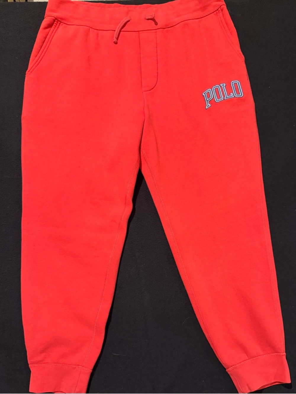 Polo Ralph Lauren Sweatpants Red Athletic Polo Logo 67 Label Mens XL - Picture 1 of 7